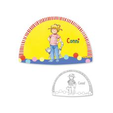 Conni – Platzsets (mit Rückseite zum Ausmalen)