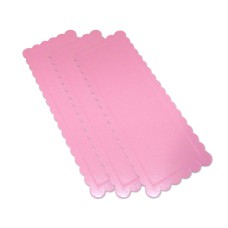 3 Kuchenplatten pink, 41,5 x 15,5cm