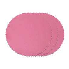 3 Kuchenplatten pink, rund 30cm
