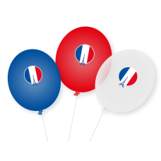 Ballons in Landesfarben – Frankreich