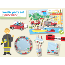 Feuerwehr – Kreativ Partyset