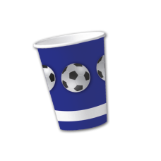 Pappbecher - Fußball ( blau )