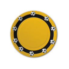Pappteller - Fußball ( gelb )
