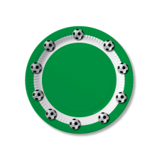 Pappteller - Fußball ( grün )