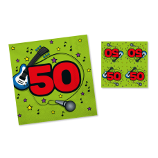 Servietten – 50ster Geburtstag